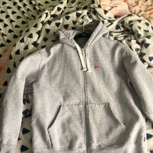 Supreme zip hoodie with hanger
